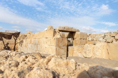 The ruins of the central city - fortress of the Nabateans - Avdat, between Petra and the port of Gaza on the trade route called the Incense Road, in southern Israel
