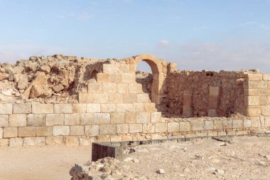 The ruins of the central city - fortress of the Nabateans - Avdat, between Petra and the port of Gaza on the trade route called the Incense Road, in southern Israel
