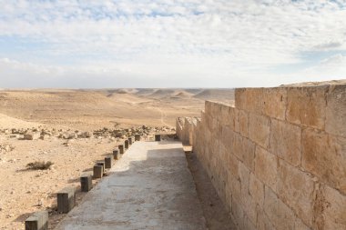 Merkezi şehrin harabelerinde, Nabatean Kalesi 'nde bir Roma villasının kalıntıları. Avdat, Petra ile İsrail' in güneyindeki Tütsü Yolu adlı ticaret yolu üzerindeki Gazze limanı arasında yer alıyor.
