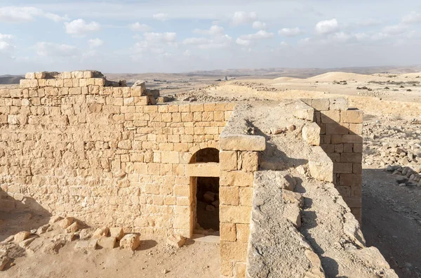 Ruins Central City Fortress Nabateans Avdat Petra Port Gaza Trade — Fotografia de Stock