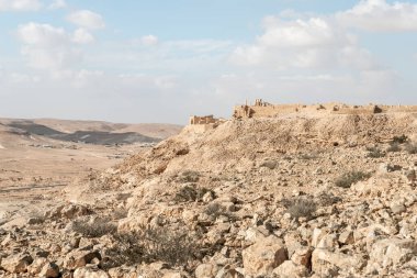 The ruins of the central city - fortress of the Nabateans - Avdat, between Petra and the port of Gaza on the trade route called the Incense Road, in southern Israel