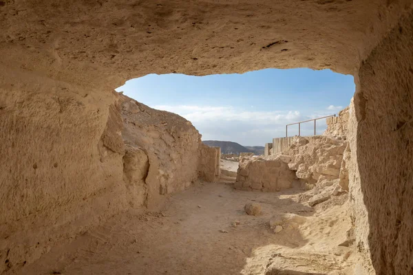 Ruins Central City Fortress Nabateans Avdat Petra Port Gaza Trade — Foto de Stock