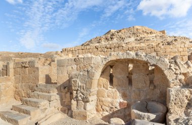The ruins of the central city - fortress of the Nabateans - Avdat, between Petra and the port of Gaza on the trade route called the Incense Road, in southern Israel