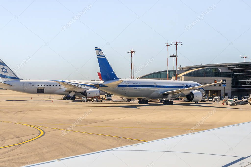 Tel AvivYafo, Israel, 16 de marzo de 2023 Vista desde la ventana de