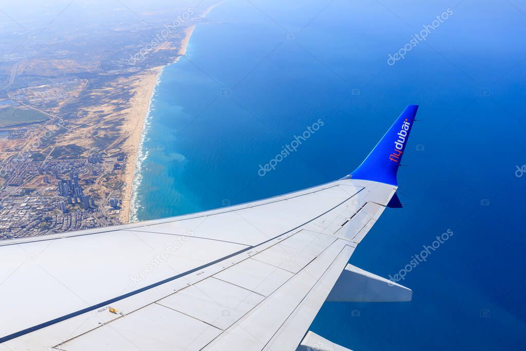 Tel AvivYafo, Israel, 16 de marzo de 2023 Vista desde la ventana de