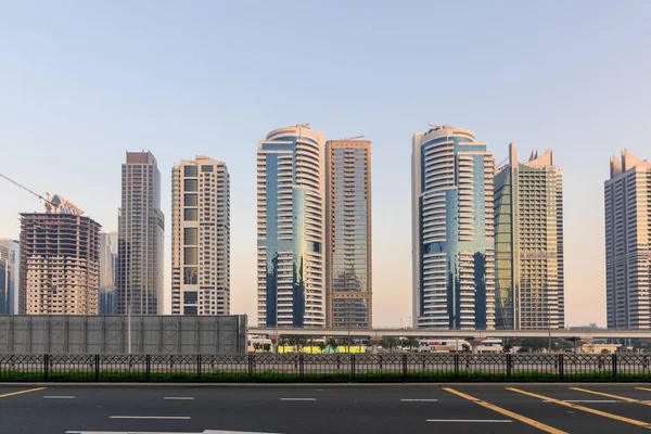 Dubai Birleşik Arap Emirlikleri Mart 2023 Merkezi Cadde Şeyh Zayed — Stok fotoğraf