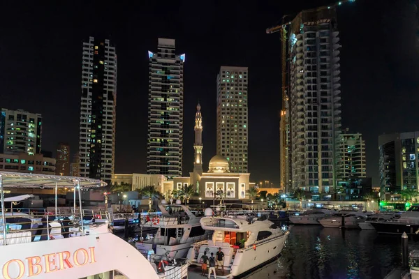 Дубай Объединенные Арабские Эмираты Марта 2023 Года Ночной Вид Набережной — стоковое фото