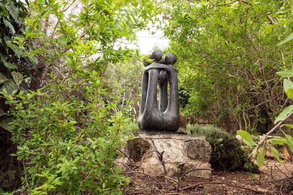 Haifa Israel Juni 2023 Abstrakt Skulptur Fyra Figurer Lokala Skulptörerna — Stockfoto