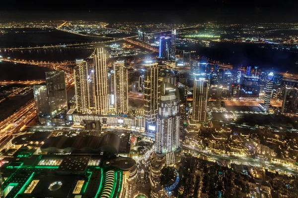 Dubai Egyesült Arab Emírségek 2023 Március Éjszakai Kilátás Világ Legmagasabb — Stock Fotó