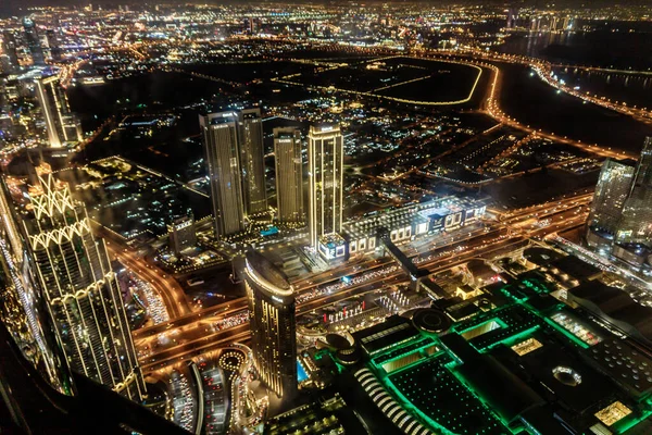 Dubái Emiratos Árabes Unidos Marzo 2023 Vista Nocturna Desde Plataforma —  Fotos de Stock