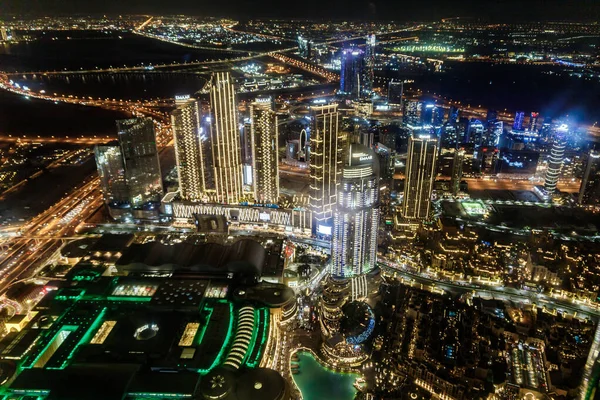 Dubái Emiratos Árabes Unidos Marzo 2023 Vista Nocturna Desde Plataforma — Foto de Stock