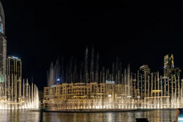 Dubái Emiratos Árabes Unidos Marzo 2023 Vista Nocturna Las Famosas —  Fotos de Stock