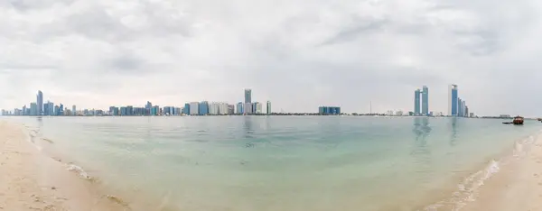 Abu Dhabi Emirados Árabes Unidos Março 2023 Vista Território Aldeia — Fotografia de Stock