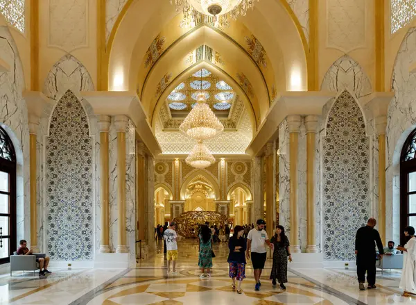 Abu Dhabi Förenade Arabemiraten Mars 2023 Den Praktfulla Interiören Presidentpalatset — Stockfoto