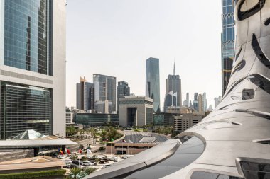 Dubai, Birleşik Arap Emirlikleri, 21 Mart 2023: Birleşik Arap Emirlikleri, Dubai şehrindeki Gelecek Müzesi 'nin gözlem güvertesinden görüş