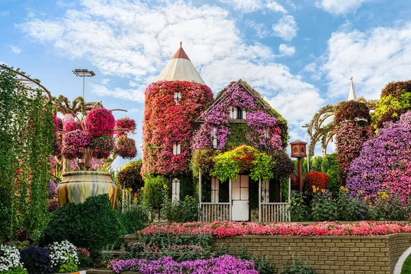 Dubaj Spojené Arabské Emiráty Března 2023 Neuvěřitelná Nádhera Dekorativní Botanické Royalty Free Stock Obrázky