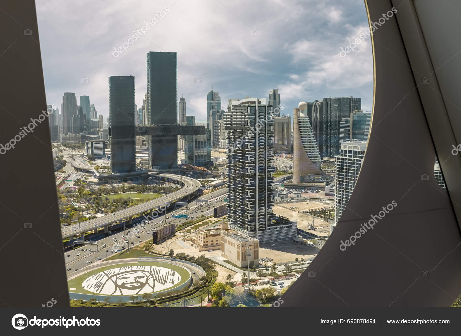 Dubai United Arab Emirates March 2023 View City Observation Deck