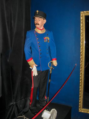 Prag, Çek Cumhuriyeti, 29 Temmuz 2010: Franz Ferdinand 'ın Çek Cumhuriyeti' nin Prag kentindeki balmumu müzesinde mumyalanmış heykeli