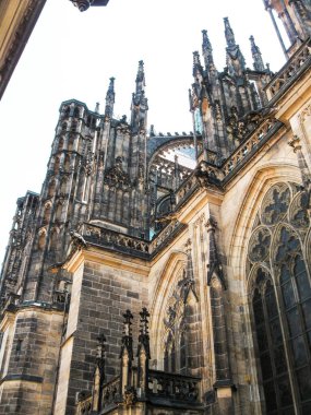 Prag, Çek Cumhuriyeti, 31 Temmuz 2010: Çek Cumhuriyeti Prag 'daki St. Vitus Katedrali
