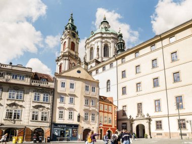 Prag, Çek Cumhuriyeti, 14 Mayıs 2024: Augustinian St. Thomas Kilisesi Prag, Mala Strana, Çek Cumhuriyeti