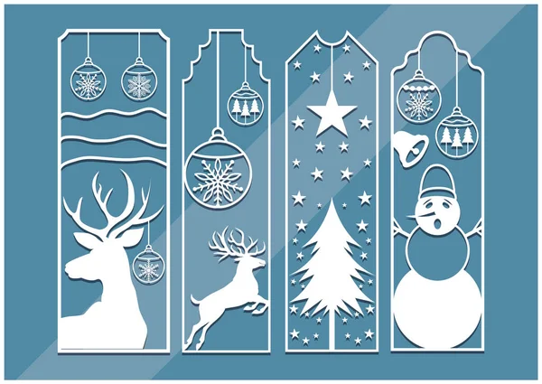 Lazer kesme paneli noel yer imi tasarımı ile ayarlandı,