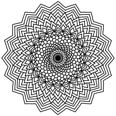 Lazer kesimi Wedding Mandala şablonu,
