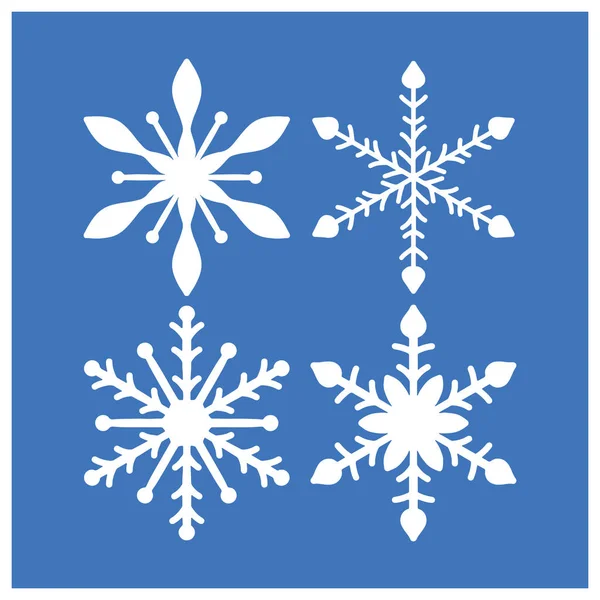 Lazer kesimi Noel kar taneleri vektörü seti