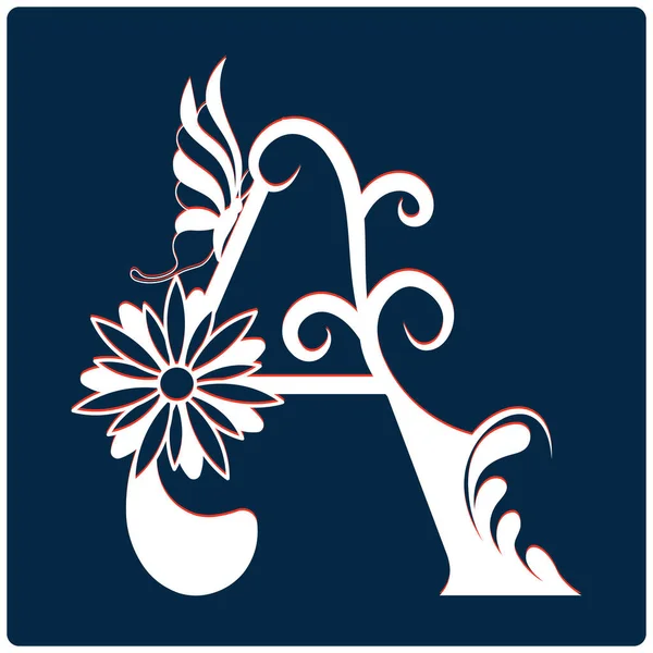 Güzel kelebek alfabesi harfleri.