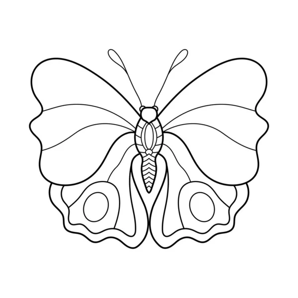 Çiçekli kelebek çiçekleri, çocuklar için kelebek boyama sayfası