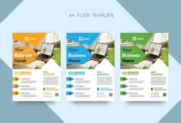 Modern ve yaratıcı şirket broşür tasarımı