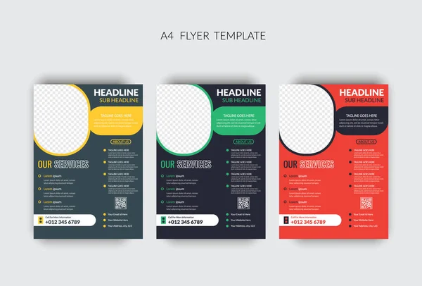 Modern ve yaratıcı şirket broşür tasarımı