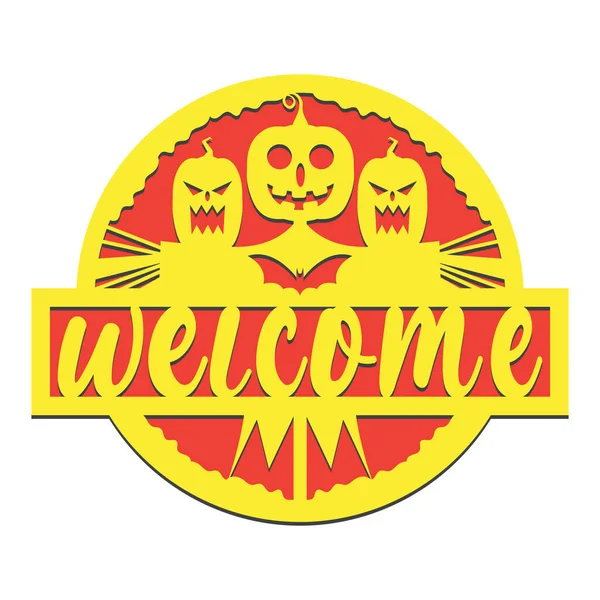 Cadılar Bayramı Yuvarlak İşaret Kapısı Askısı Lazer Kesimi