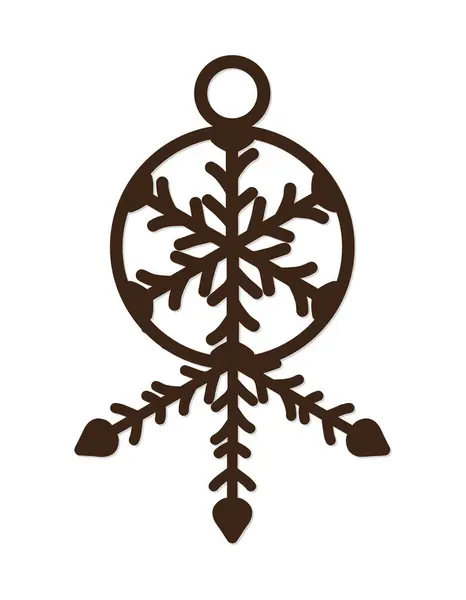 Lazerle kesilmiş Kar Tanesi Noel Süslemeleri