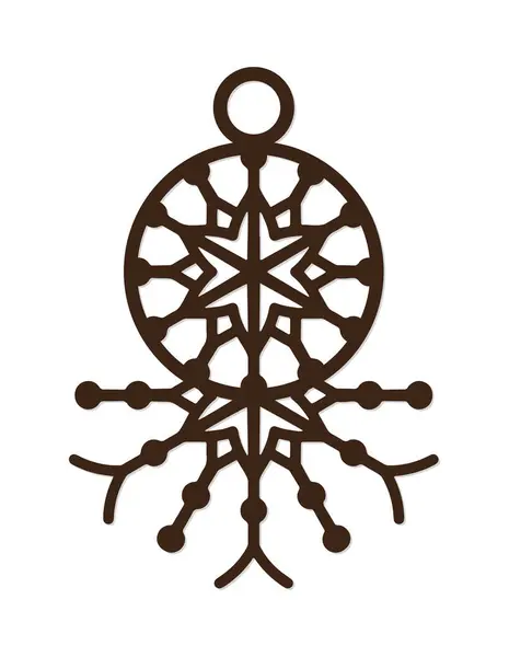 Lazerle kesilmiş Kar Tanesi Noel Süslemeleri