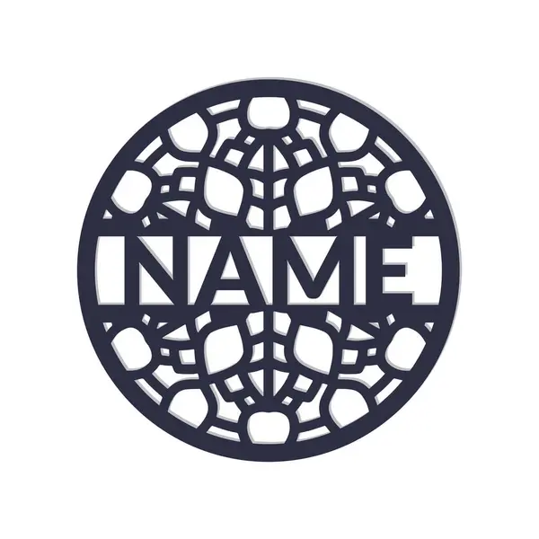 Çocuk odası Mandala Çiçek İsim İşareti Özel Duvar Sanat Tasarımı,