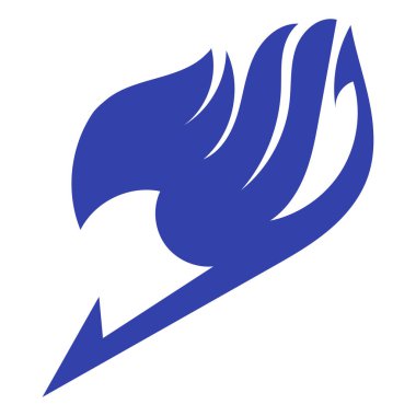 Peri masalı mavi element işareti. Vektör. Tüm elementler izole edildi