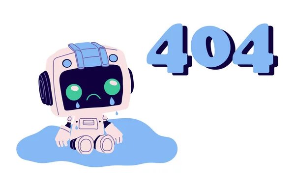 404 Fel Sida Design Problem Webbplatsen Misslyckande Nekad Åtkomst Till — Stock vektor