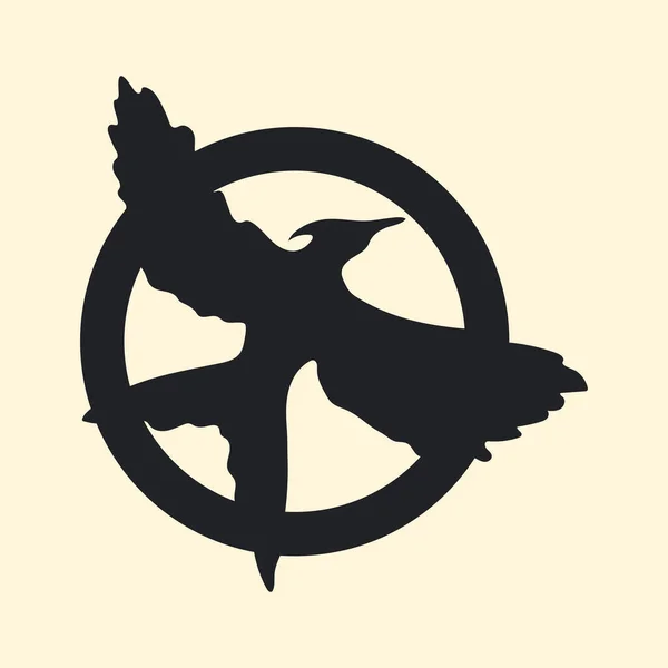 Znak Ptaka Kosogłosa Ilustracja Wektora — Wektor stockowy