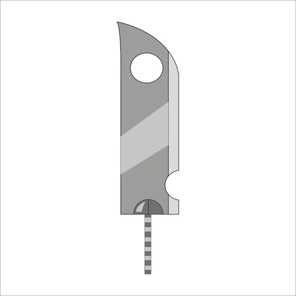 Vektor Illustration Eines Dolchs Schwert Alle Elemente Sind Isoliert — Stockvektor