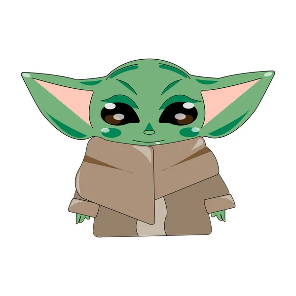 Tatlı bebek Yoda, Grogu. Çizgi film karakteri
