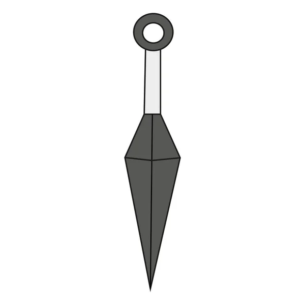 Vektor Illustration Eines Dolchs Schwert Alle Elemente Sind Isoliert — Stockvektor