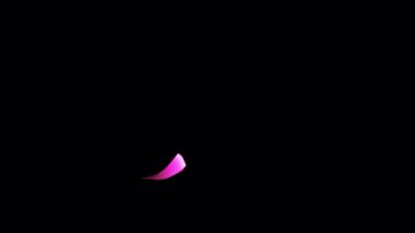 Pembe kurdele. Alfa kanalı. Minimalist Dünya Kanser Günü 