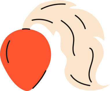 Hand drawn illustration butt plug.