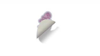 Kafasında pembe bir havluyla kaplıca gününün tadını çıkaran sevimli bir plastik ördek. Alfa Kanalı Şeffaflığı