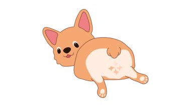 Yıldız Şeklinde Yükleme Döngüsü ile Canlandırılmış Corgi