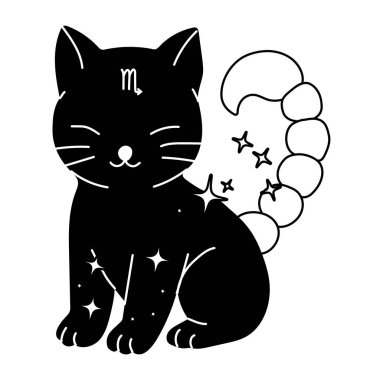 Kedi, akrep burcunu temsil ediyor. Tutku, yoğunluk ve gizem gibi özellikleri somutlaştırıyor.