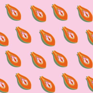 Papaya 'nın hatları kadın dudağı şeklinde kusursuz bir şekli var. Vulva