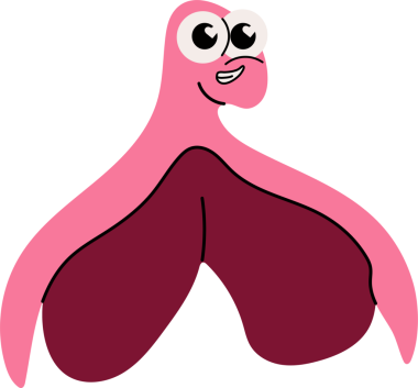 Klitoral Glans 'dan esinlenilmiş Tuhaf Çizgi Film Karakteri