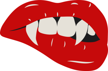 Vampir Dudakları ve Keskin Sivri Sivri Sivri dişler 'in yer aldığı Şehvetli Gotik Sanatlar