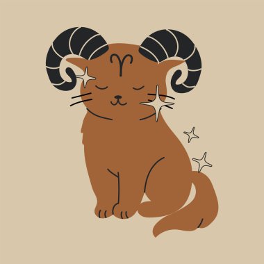 Astroloji Kedisi Koç burcu. Cesur ve Neşeli Yıldız İşareti Kedisi